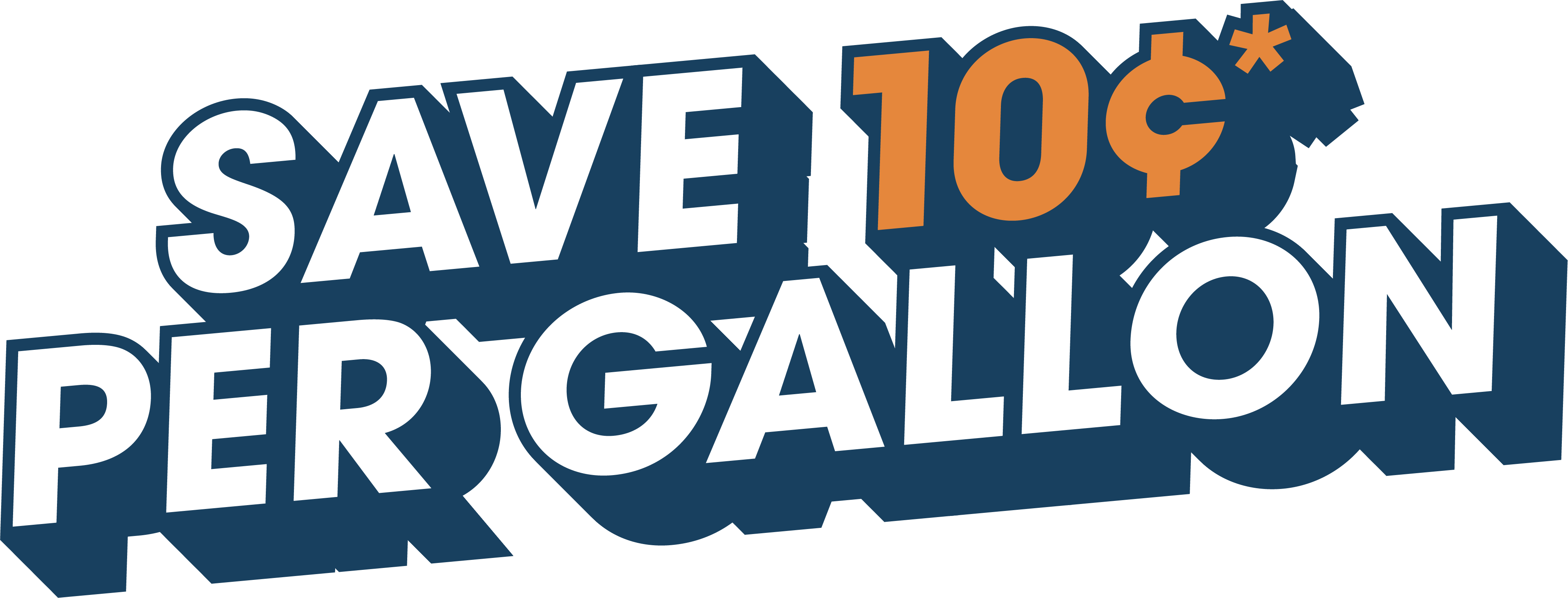 Save 10 cents per gallon